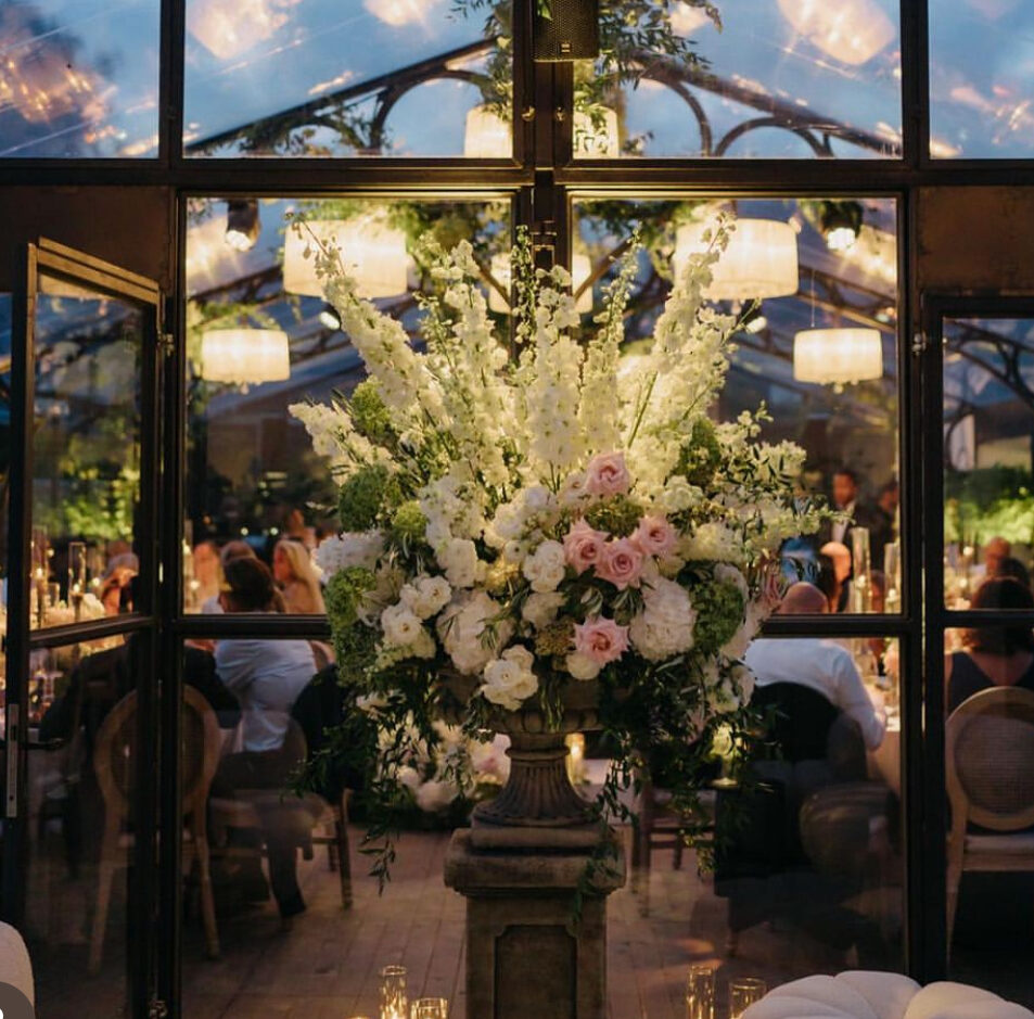 PBI orangery with wedding chandeliers